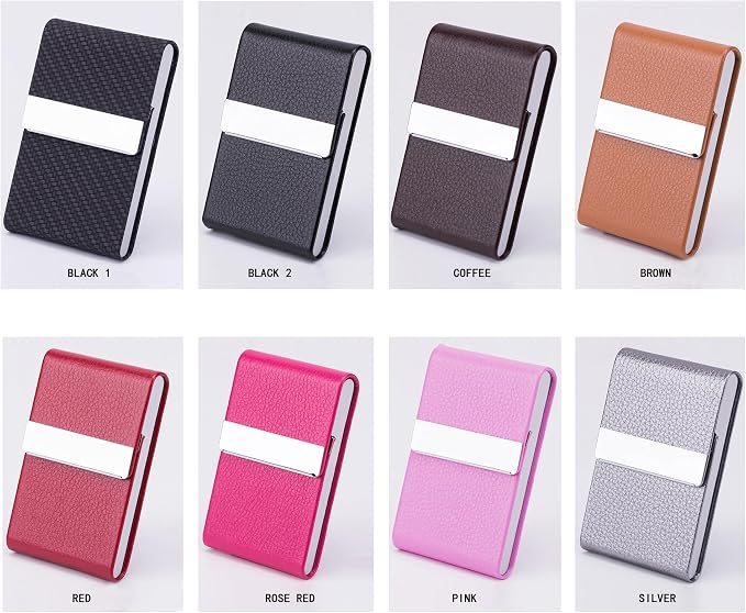 Business Card Holder with Ultra Slim Design, Business Card Case with Premium PU - Image 7