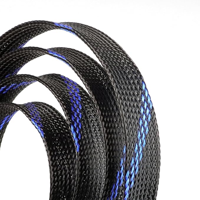 25ft PET Expandable Braided Cable Sleeve 1/6inch Pet Braided Cable Sleeve - Image 2