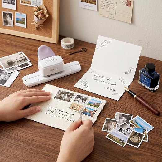 BAOFALI Stamp Puncher, Adjustable Postage Stamp Border Punch, Film Strips - Image 9