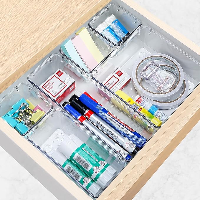 StorMiracle 25 PCS Drawer Organizer Set, 4 Varied Size Bathroom and kitchen - Image 6