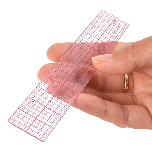 Westcott 8ths 6-Inch Beveled Transparent Ruler - Image 3