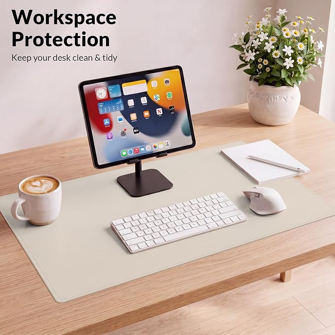 AFIING Desk Mat, 23.6" x 13.8", Desk Pad Protector | Dual-Sided Cork & PU - Image 7