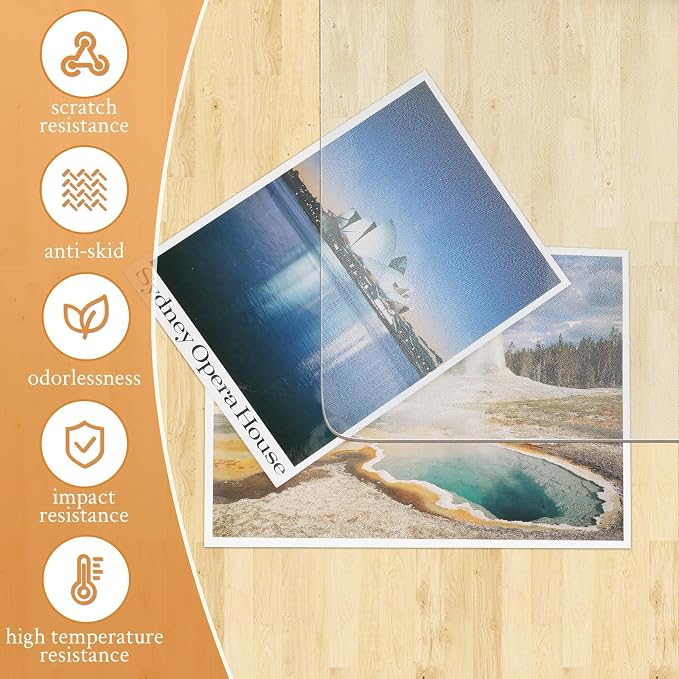 KMAT Office Chair Mat, Easy Glide Hard Wood Tile Floor Mats, Heavy Duty Floor - Image 7