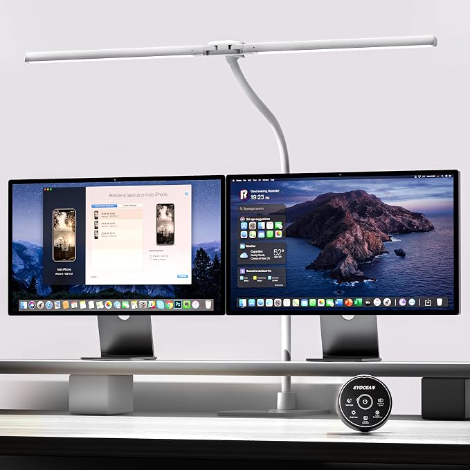 EYOCEAN Desk Lamp with Metal Base, 31.5" LED Office Lamp by EYOCEAN