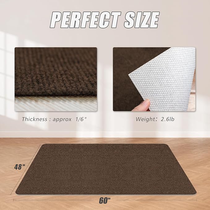 Sycoodeal Office Chair Mat for Hardwood Floor, Office Computer Gaming Chair Mat - Image 2
