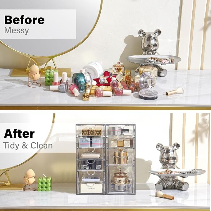 Prsildan Hair Accessories Organizer Acrylic Drawer - Image 4