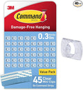 Command Clear Indoor Mini Light Clips Value Pack, 45 Clips, 54 Strips, by Unknown