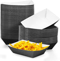 Yinkin 100 Pcs 2lb Paper Food Trays Boat 2lb Disposable Nacho Trays Kraft Paper by Yinkin