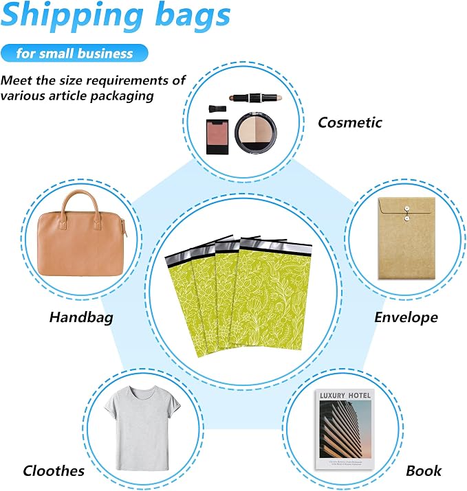 Poly Mailer 14.5x19 Inch 50 Pcs, Waterproof and Tear-Resistant Shipping Bags - Image 8