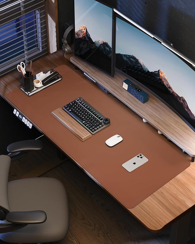 Large Desk Mat - 48" x 17"Leather Desk Pad Protector, Office Desk Mat, Non-Slip - Image 6