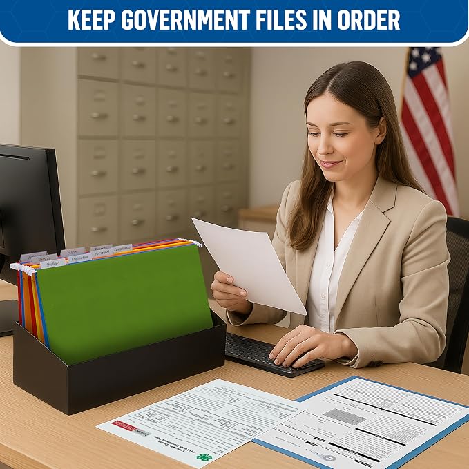 50 Pack Hanging File Folders Legal Size 8.5x14 - Image 7