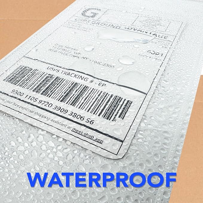 100 Count 7" x 5.5" Shipping Label Envelopes, Top Loading - Image 4