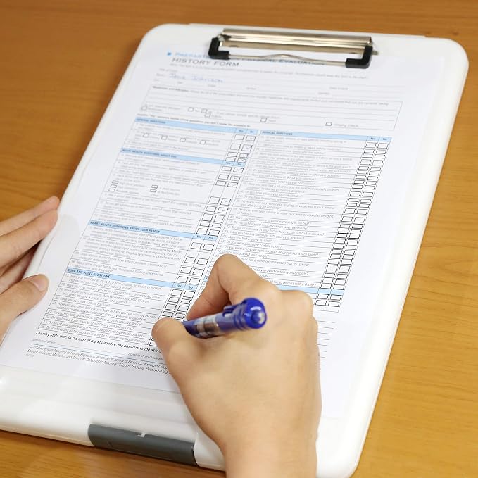 Think2Master White Plastic Storage Clipboard. | 25% Heavier & 25% Sturdier| - Image 6