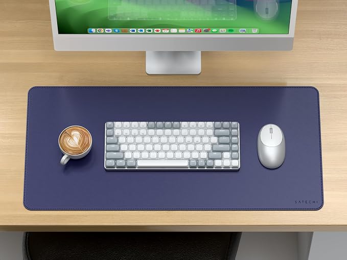 Satechi Vegan Leather Desk Mat, Large Mouse Pad Scratch and Water Resistant - Image 2