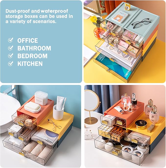 2PACK Stackable Storage Drawers - Image 3