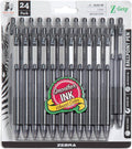 Zebra Pen Z-Grip Retractable Ballpoint Pen, Smooth-Flowing Black Ink, 1.0mm by ZebraPen