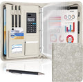 Leathario Portfolio Binder, Includes 5 Sheet Protectors and a Pen, 13 Inch by Leathario