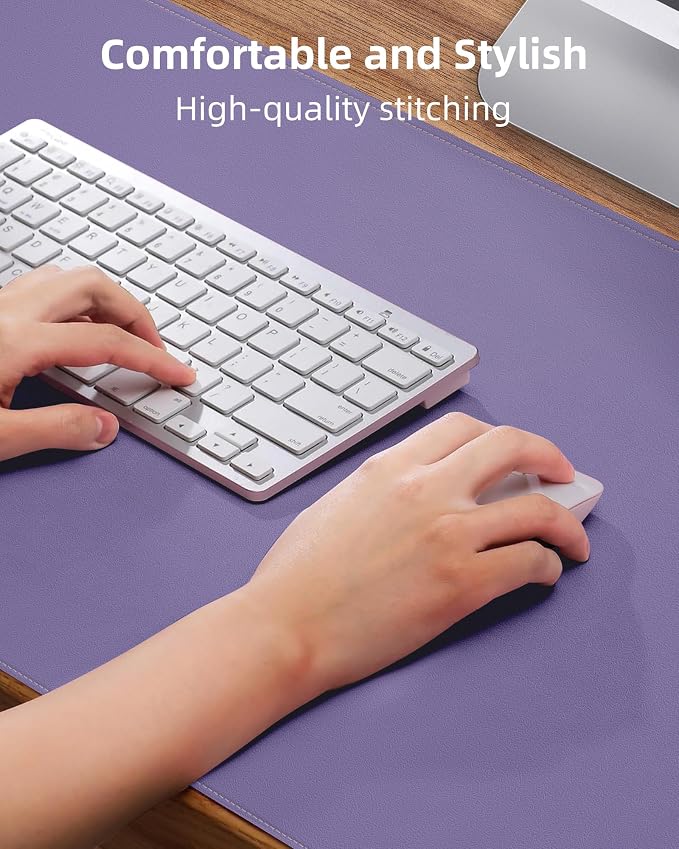 Leather Desk Pad Protector, Desk Mat, Large Mouse Pad, Non-Slip Desk Pad - Image 3