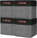 Bagnizer Collapsible Fabric Storage Cubes 11x11 Cube Storage Bins, 4 Pack by Bagnizer