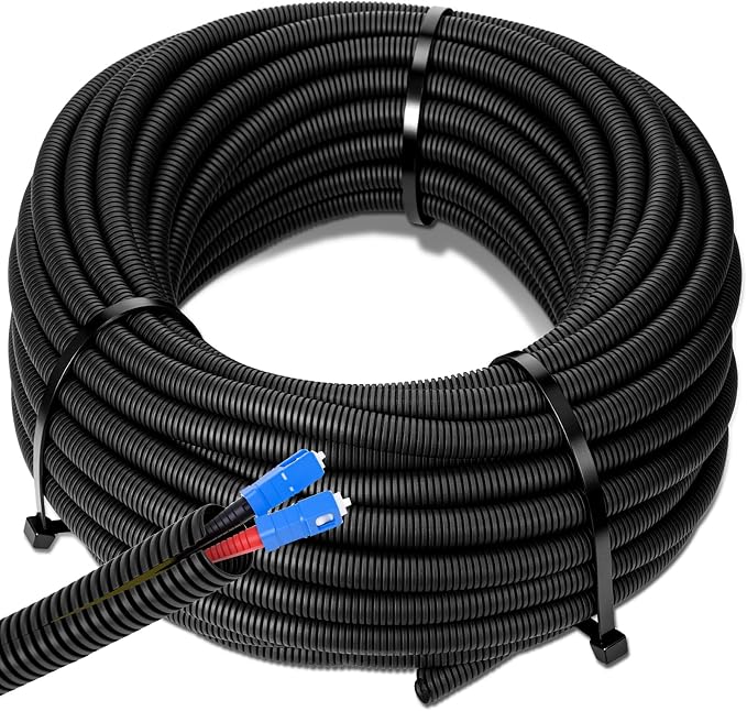 Sasylvia 3/8" x 150 ft Split Wire Loom Tubing Automotive Wire Loom Assortment by Sasylvia