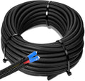 Sasylvia 3/8" x 150 ft Split Wire Loom Tubing Automotive Wire Loom Assortment by Sasylvia