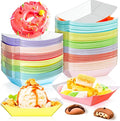 80 Pack Colorful 1/2Lb Paper Food Boat Trays Disposable Small Paper Boats by MotBach