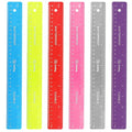 Emraw 12 inches Shatterproof Flexible Rulers Designed in Black, and Orange by Enday