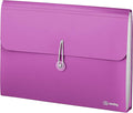 Accordion File Organizer Purple, 7 Pocket Expanding File and Cover Folder by Enday