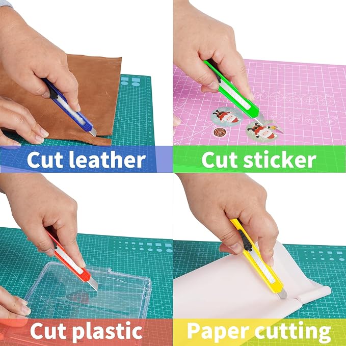 DIYSLEF Knife 16-Pack Box Cutter Retractable, Box Knife Perfect - Image 6