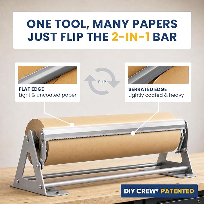 DIY Crew 36 Inch Paper Roll Dispenser and Cutter - Image 3