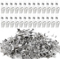 Happy Trees 200 Pcs Metal Badge Clips by HappyTrees