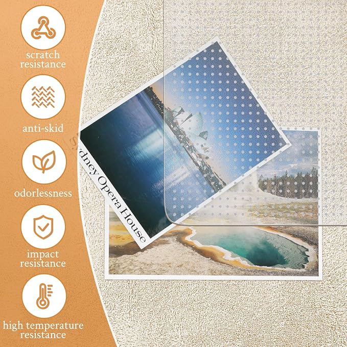 KMAT Office Chair Mat for Carpet, Computer Desk Mat, Heavy Duty Floor - Image 4