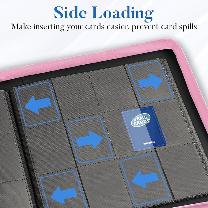 Premium Zip Card Binder 12 Pocket, Fabmaker 912 Pockets Trading Card Binder - Image 5