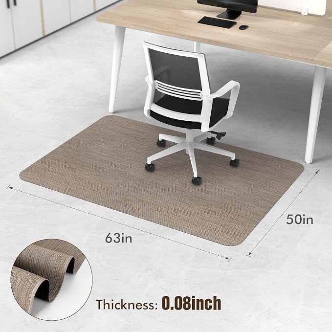 Blvornl Office Chair Mat for Hardwood Floor, Large Anti-Slip Hard Floor - Image 4