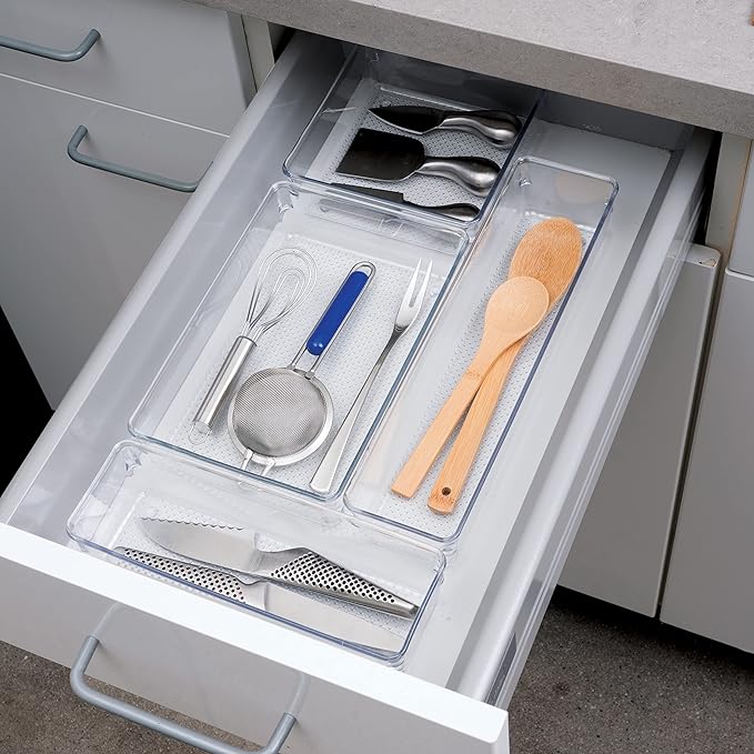 Oggi Set of 3 Clear Drawer Organizers - Image 5