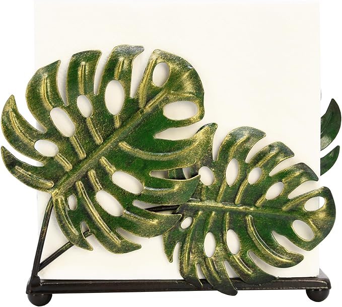 Modern Metal Leaves Design Napkin Holder - Image 5
