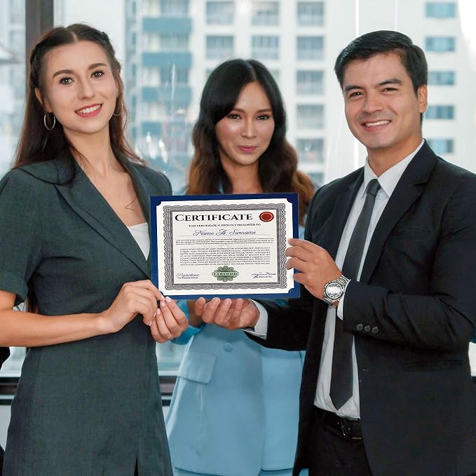 Plain Blue Certificate Holders - Image 6