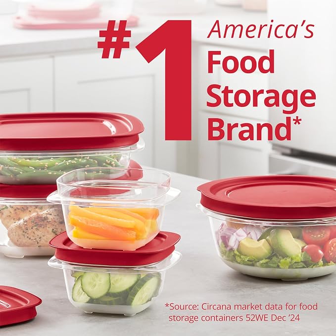 Rubbermaid EasyStore Containers, 44-Piece Set, Food Storage Containers - Image 5