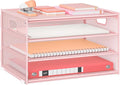Lavatino 3-Tier Letter Tray Desk Organizer, Mesh Metal Paper File Tray Organizer by Lavatino