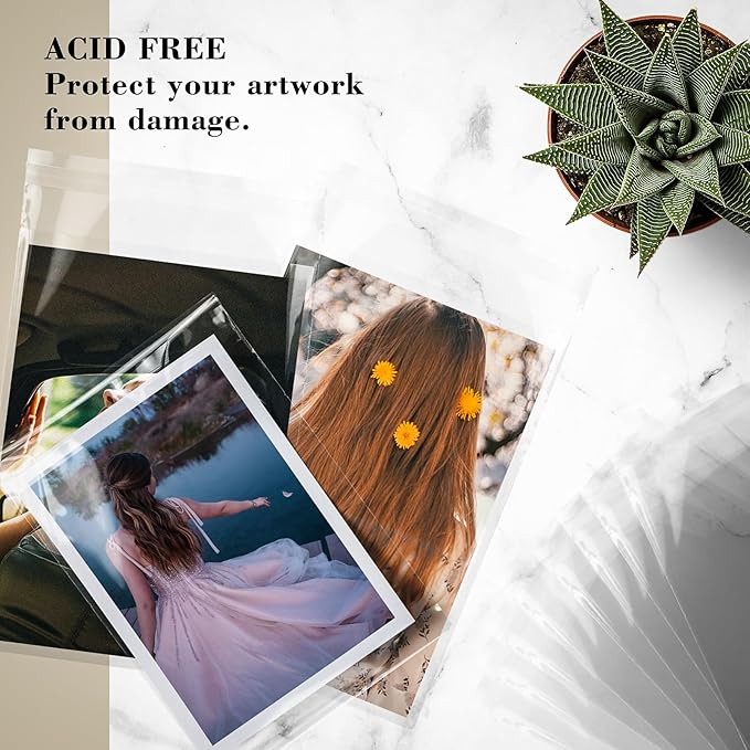 Golden State Art, Acid-Free Resealable Cellophane Bags - Image 3