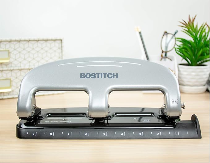 Bostitch Office EZ Squeeze 3-Hole Punch, 20 Sheet Capacity, No Jam Technology - Image 2