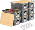 Anysig 8 Packs Plastic Storage Bins by AnysigOfficial