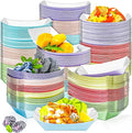 200 Pack Colorful 1/4Lb Paper Food Boat Trays Disposable Small Paper Boats by MotBach