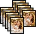 8x10 Picture Frame Set of 10, Horizontal or Vertical Wall Mounting by WelcometoFisnish