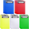 20 Pieces Mini Clipboards 4.7x7.3 Inch Plastic Colorful Clip Boards Small Cute by Epakh