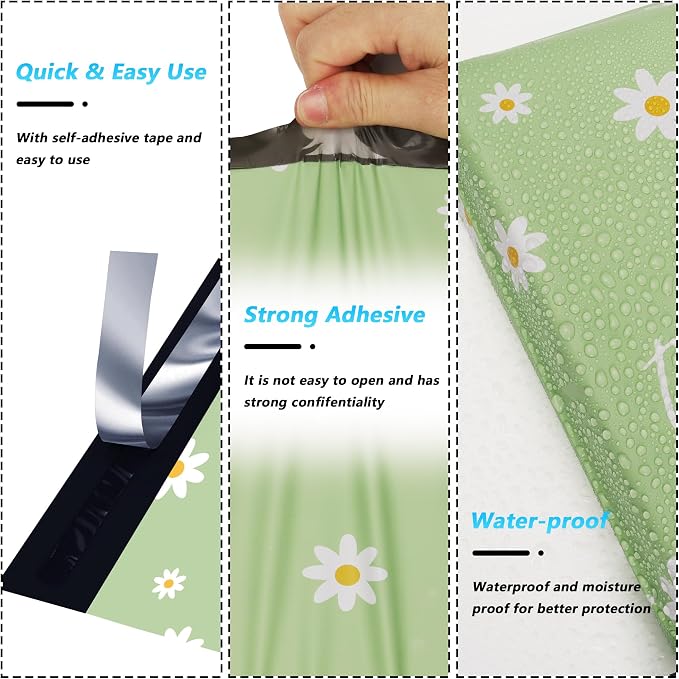 Thank You Poly Mailer 10x13 Inch 100 Pcs, Waterproof and Tear-Resistant - Image 3