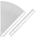 30 Packs Plastic Clear Rulers Bulk by DUIJINYU