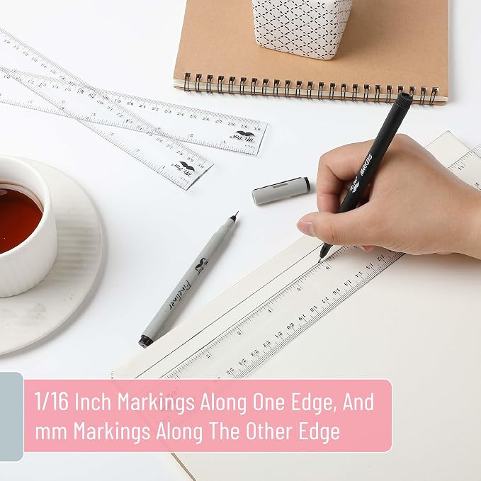 Mr. Pen- Bulk Plastic Rulers, 12 Inch, 36 Pack, Easy-to-Read Markings | - Image 4