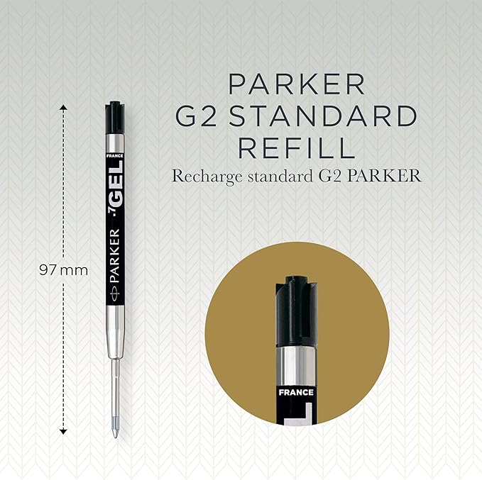 Parker Refill for Parker Retractable Gel Ink Roller Ball Pens, Medium Conical - Image 3