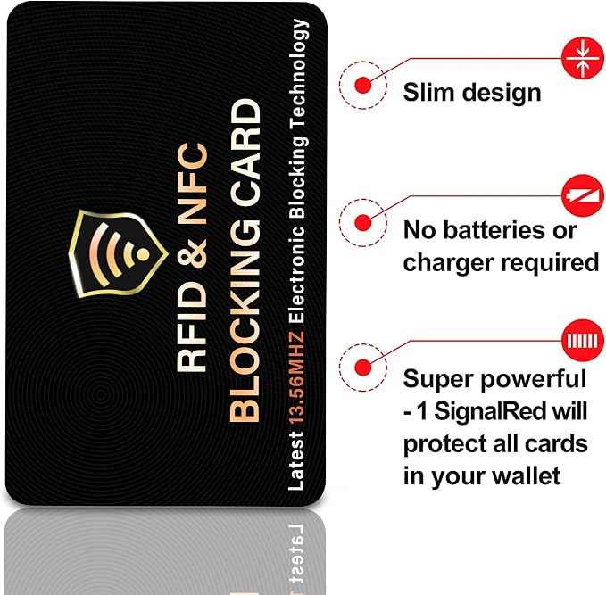 SaiTech IT 10 Pack RFID Blocking Card, One Card Protects Entire Wallet Purse - Image 6